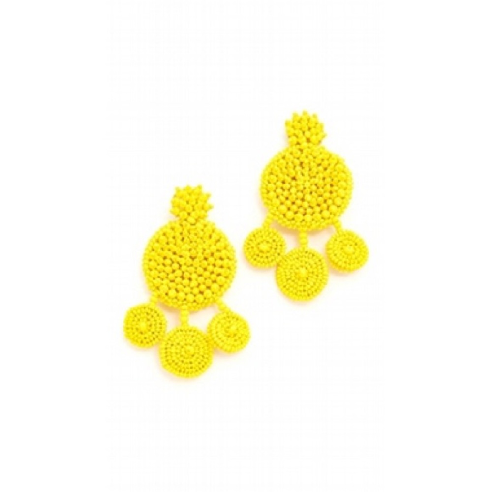 All Things Mochi Spanish Earrings in Yellow